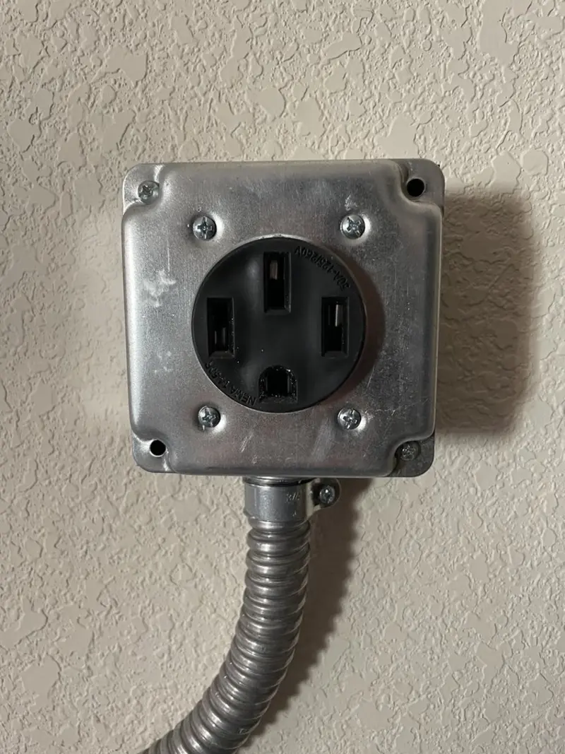 NEMA 14-50 outlet installed for Electrical Panel Upgrade in San Antonio Heights